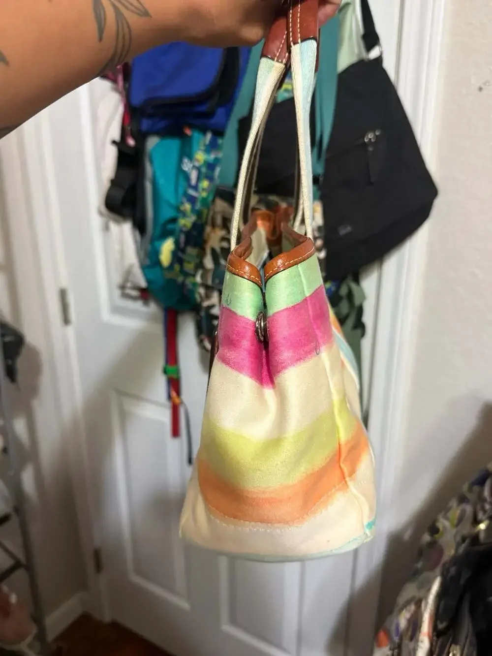 Coach Y2K Water Color Hampton 10067 tote canvas hand/shoulder bag